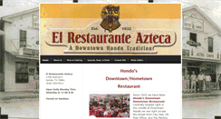 Desktop Screenshot of elrestauranteazteca.com